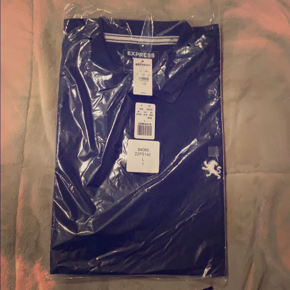 Express men’s fitted polo